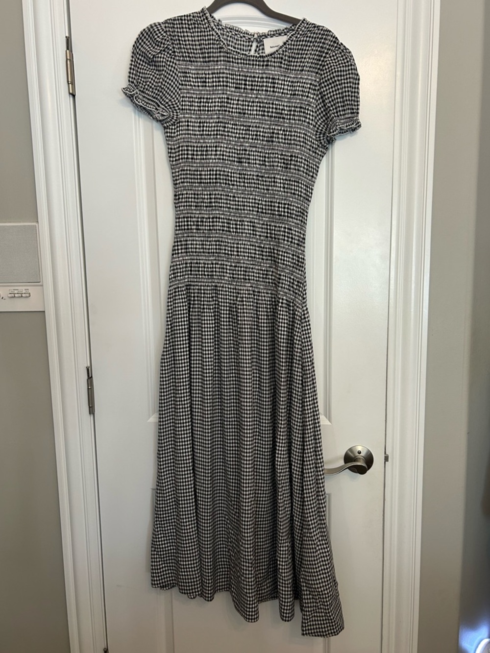 Reformation Kiria Puff Sleeve Smocked A- Line Dress - Picture 3 of 5